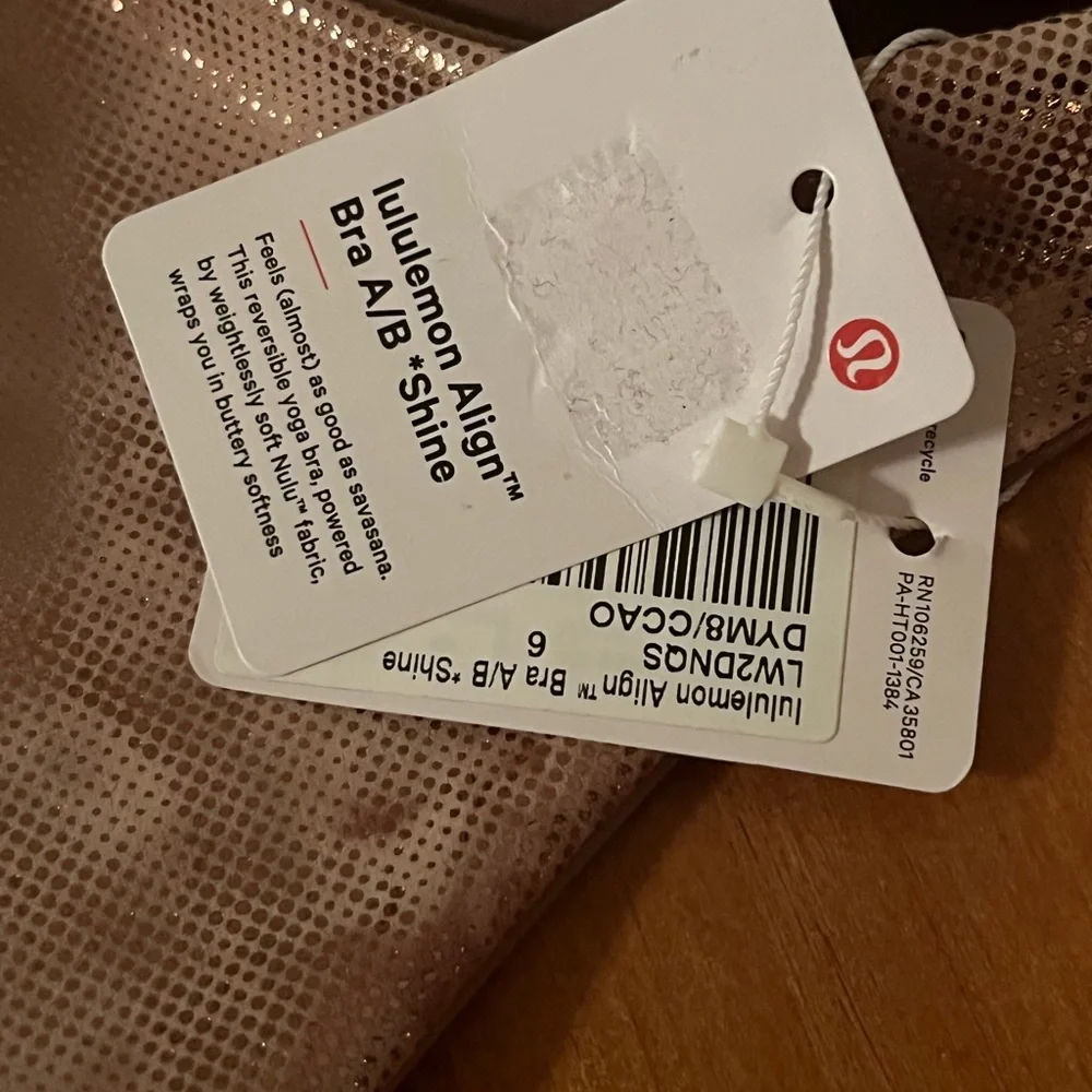 Lululemon Align Bra A/B *Shine Size 6 - Picture 5 of 7